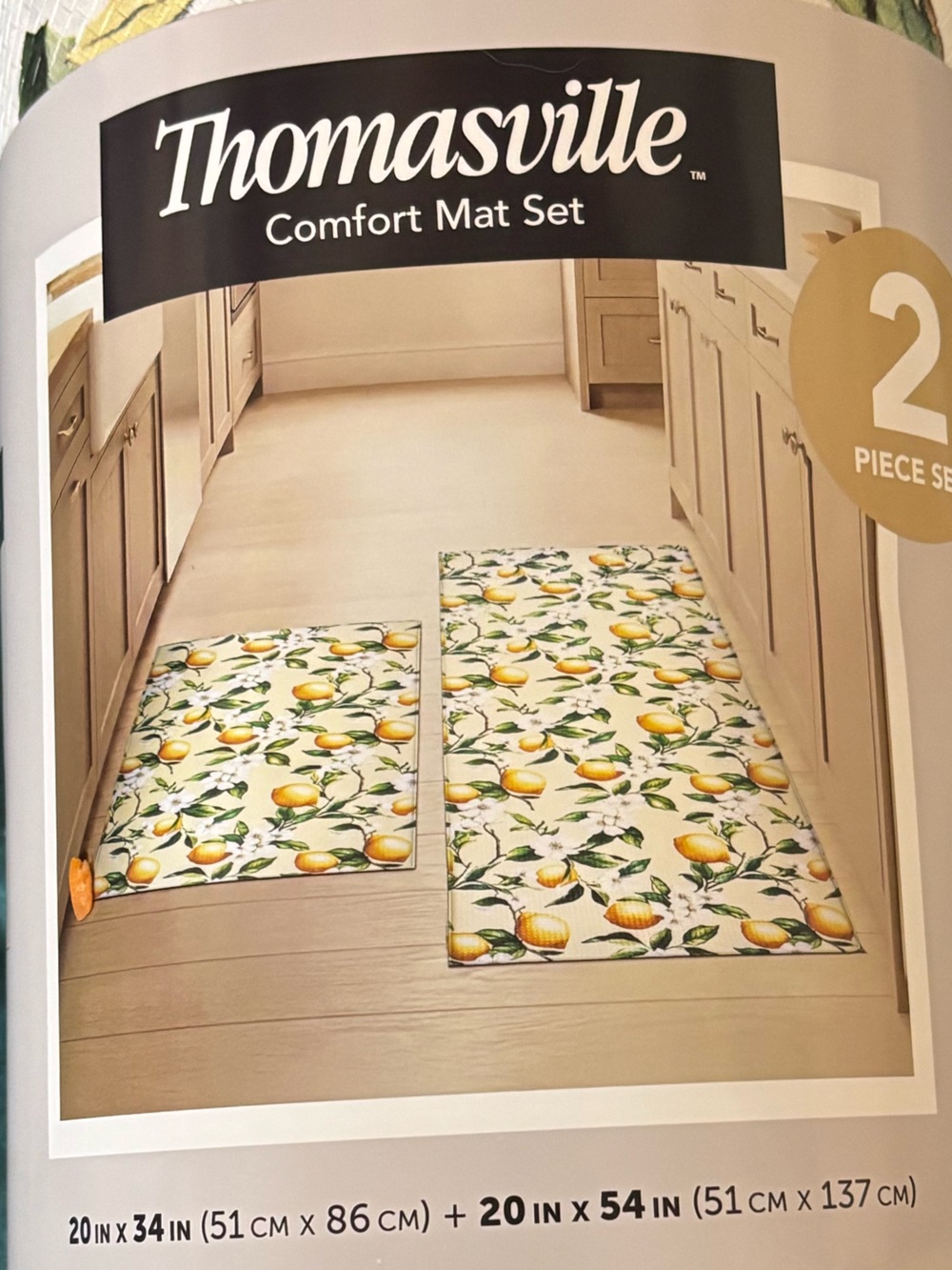 Lemon’s Two. Kitchen floor mats.  New